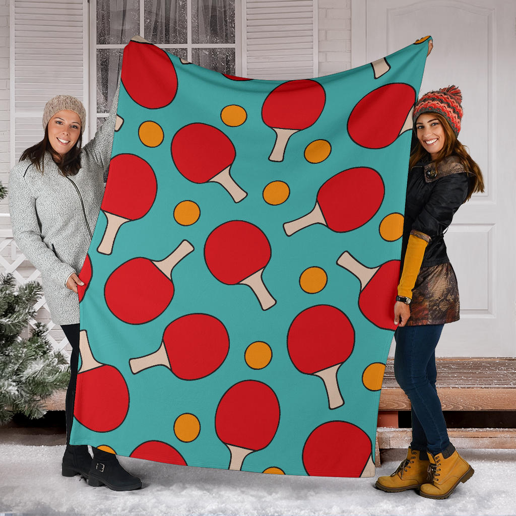 Ping Pong Pattern Print Design A01 Premium Blanket