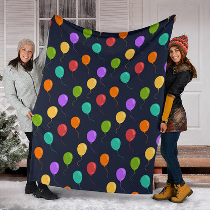 Ballon Colorful Pattern Print Design 03 Premium Blanket