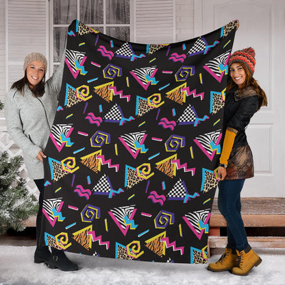 80s Pattern Print Design 3 Premium Blanket