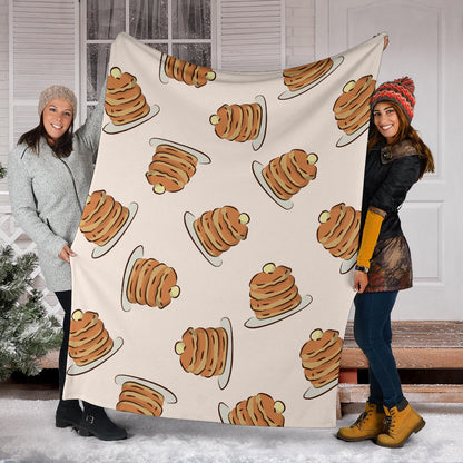 Pancake Pattern Print Design A01 Premium Blanket