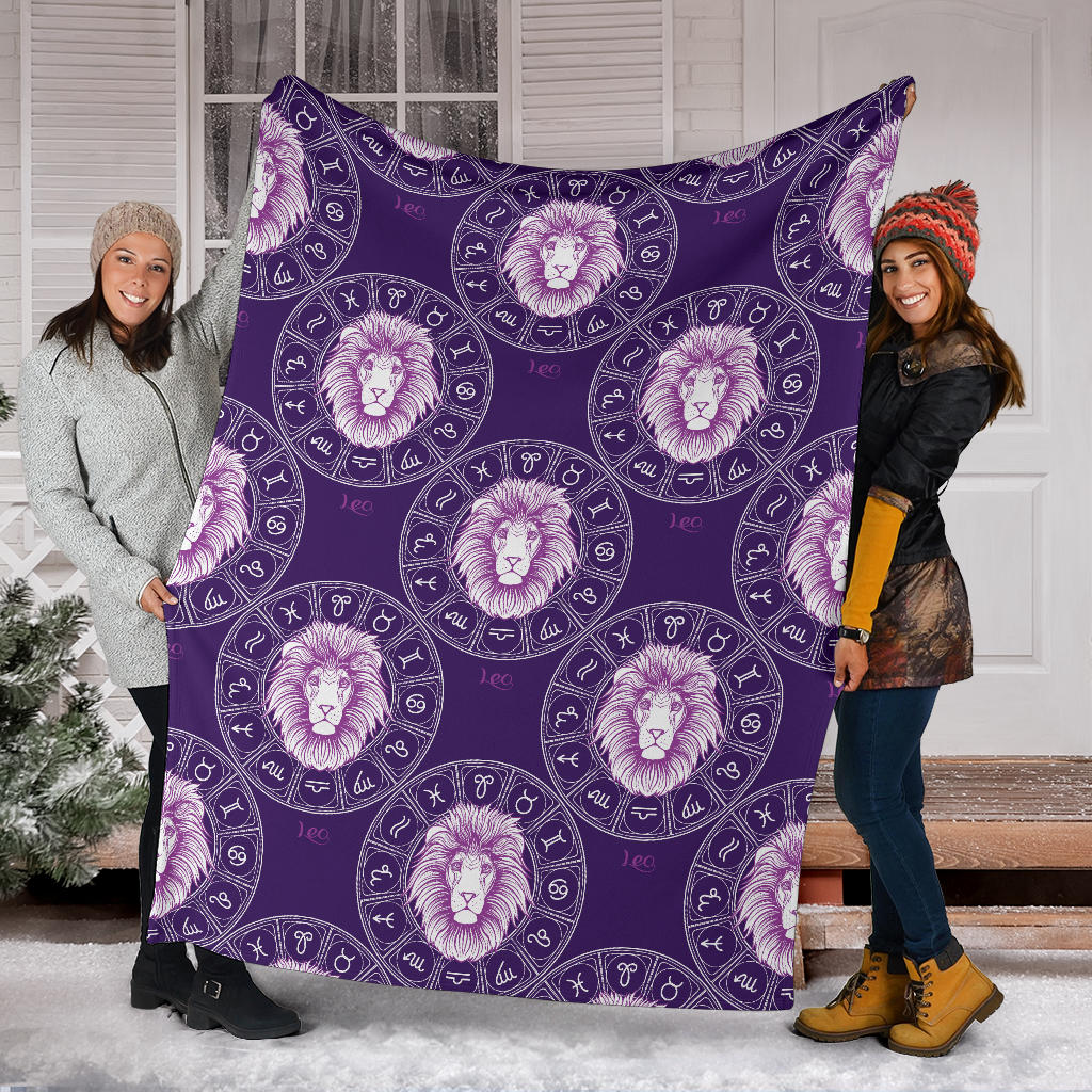 Leo Pattern Print Design 04 Premium Blanket