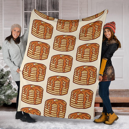 Pancake Pattern Print Design A02 Premium Blanket