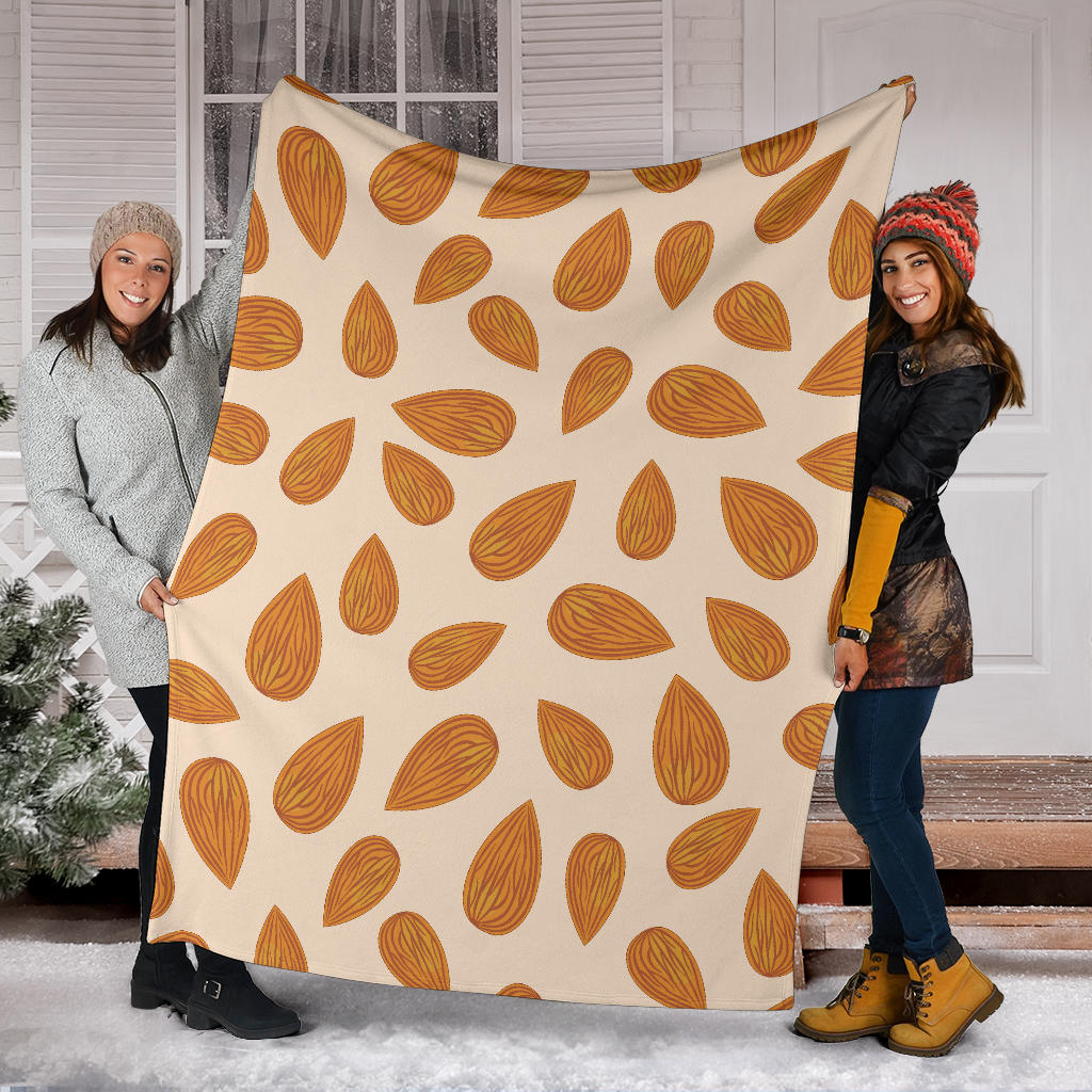 Almond Pattern Print Design 03 Premium Blanket