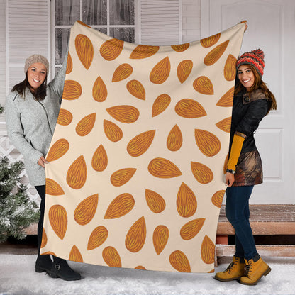 Almond Pattern Print Design 03 Premium Blanket