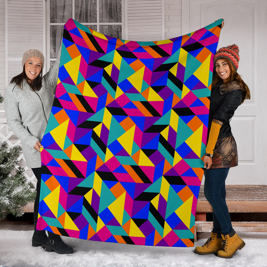 90s Colorful Pattern Print Design 1 Premium Blanket