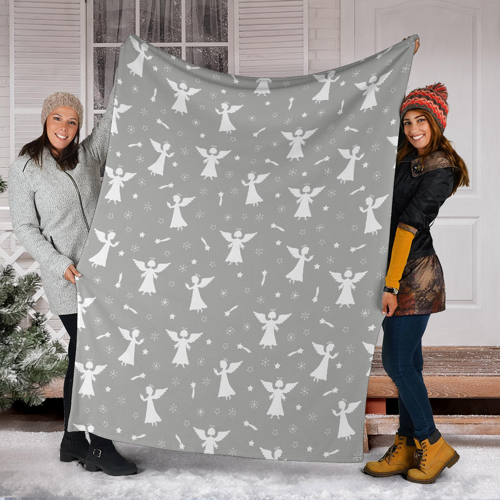 Angel Pattern Print Design 03 Premium Blanket