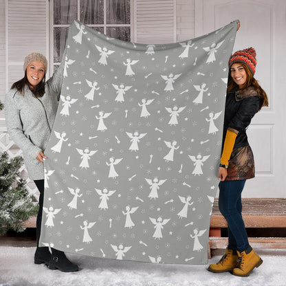 Angel Pattern Print Design 03 Premium Blanket