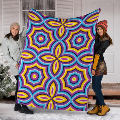 Optical illusion Pattern Print Design A03 Premium Blanket