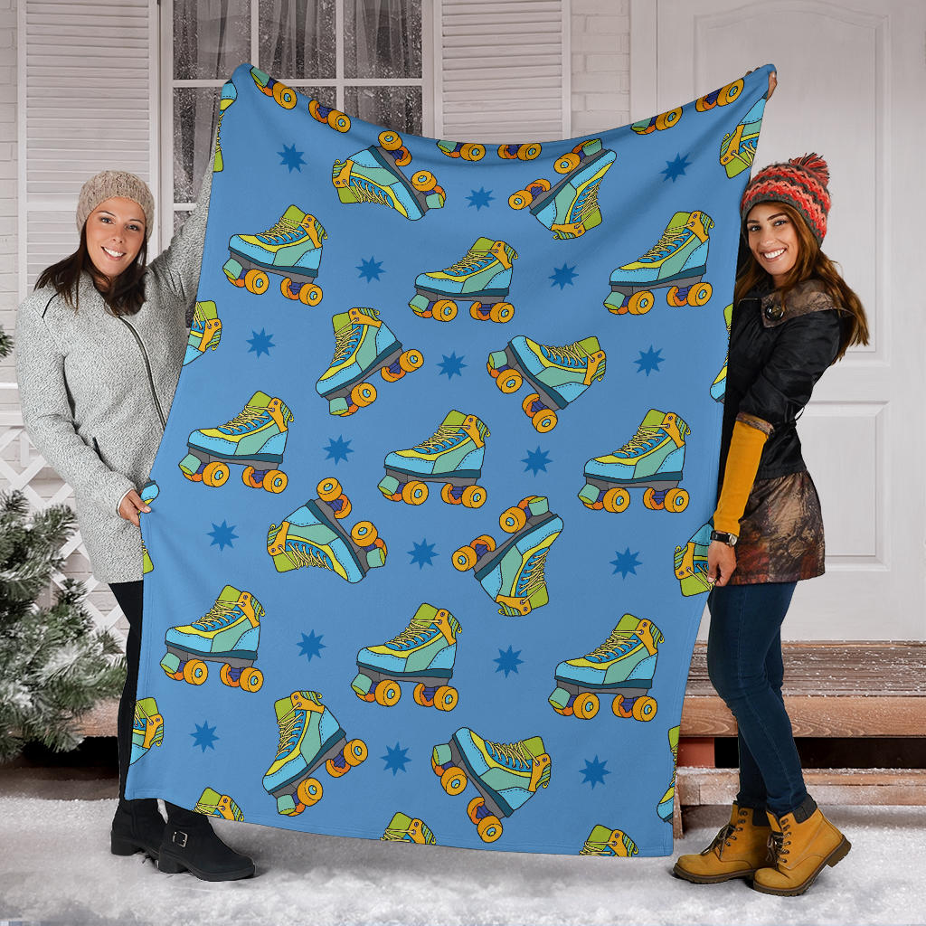 Roller skate Pattern Print Design A04 Premium Blanket