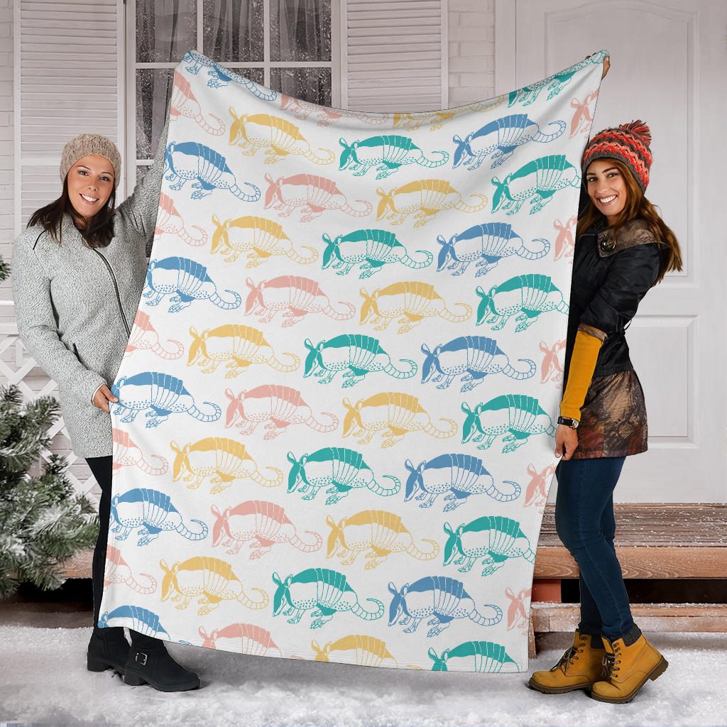 Armadillo Pattern Print Design 05 Premium Blanket