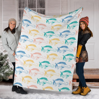 Armadillo Pattern Print Design 05 Premium Blanket