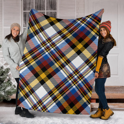 Madras Pattern Print Design 01 Premium Blanket