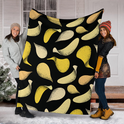 Potato Pattern Print Design A02 Premium Blanket