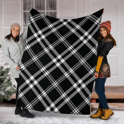 Madras Pattern Print Design 03 Premium Blanket