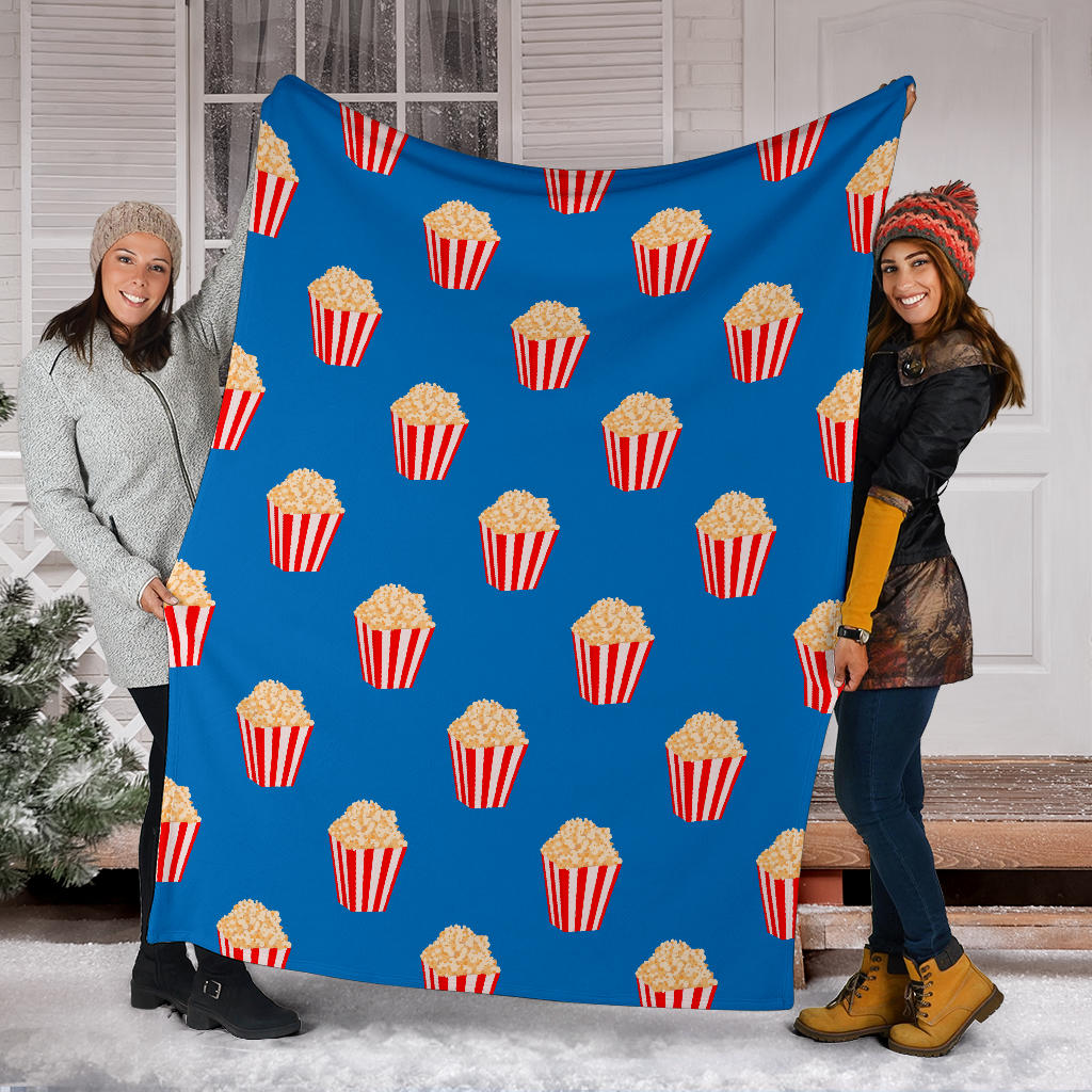 Popcorn Pattern Print Design A04 Premium Blanket