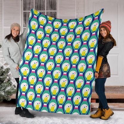 Bowling Pattern Print Design 04 Premium Blanket