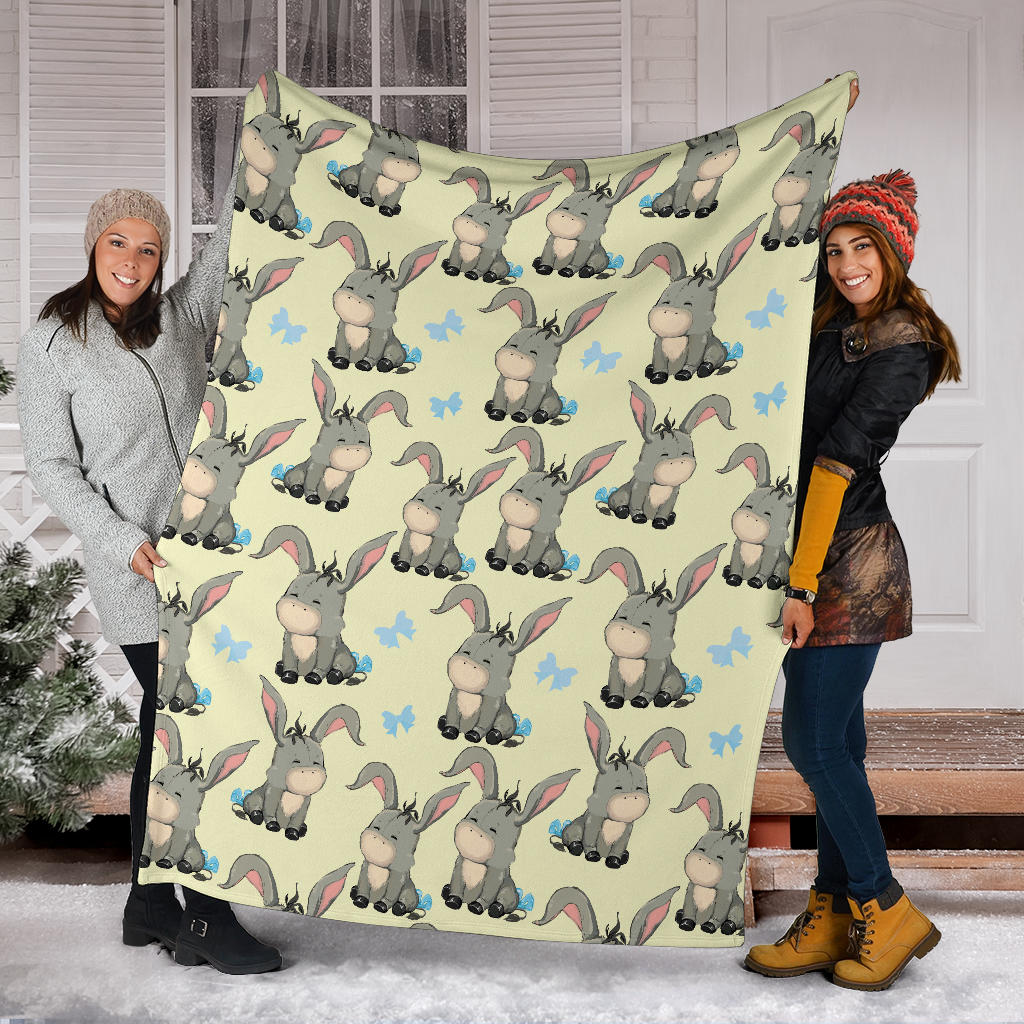Donkey Baby Pattern Print Design 02 Premium Blanket