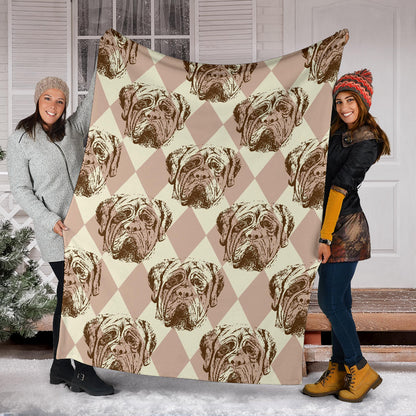 Mastiffs Pattern Print Design 01 Premium Blanket