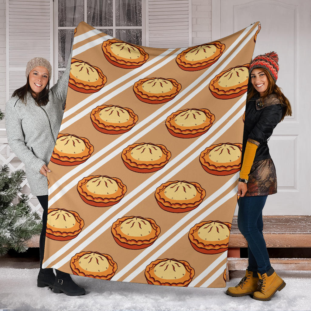 Pie Pattern Print Design A02 Premium Blanket