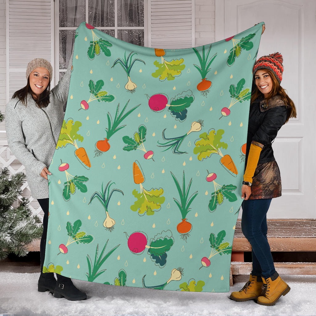 Radish Pattern Print Design A01 Premium Blanket