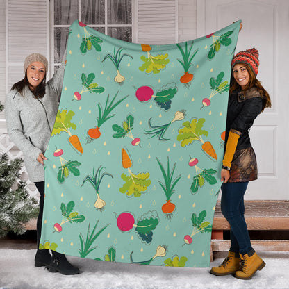 Radish Pattern Print Design A01 Premium Blanket