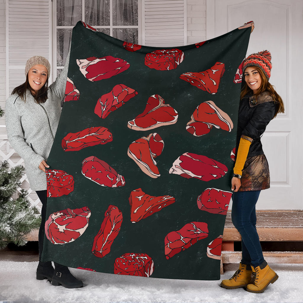 Meat Pattern Print Design 01 Premium Blanket