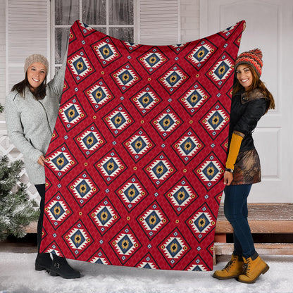Aztec Pattern Print Design 10 Premium Blanket