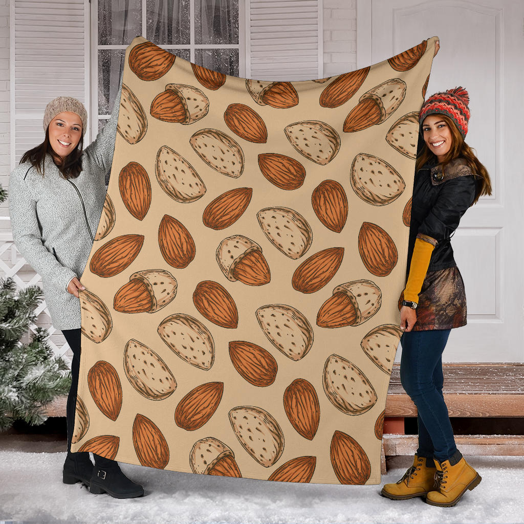 Almond Pattern Print Design 04 Premium Blanket