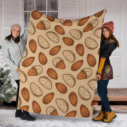 Almond Pattern Print Design 04 Premium Blanket