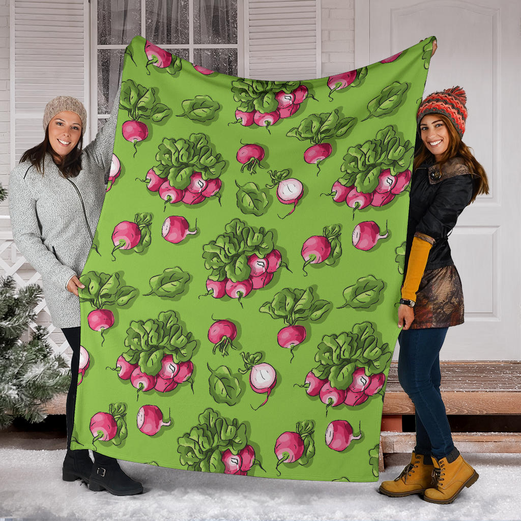 Radish Pattern Print Design A05 Premium Blanket