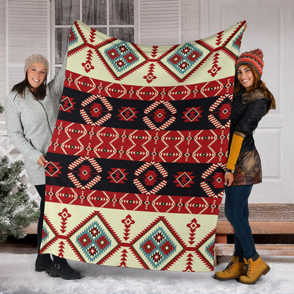 Navajo Pattern Print Design A05 Premium Blanket