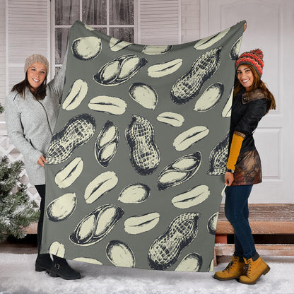 Peanut Pattern Print Design A01 Premium Blanket