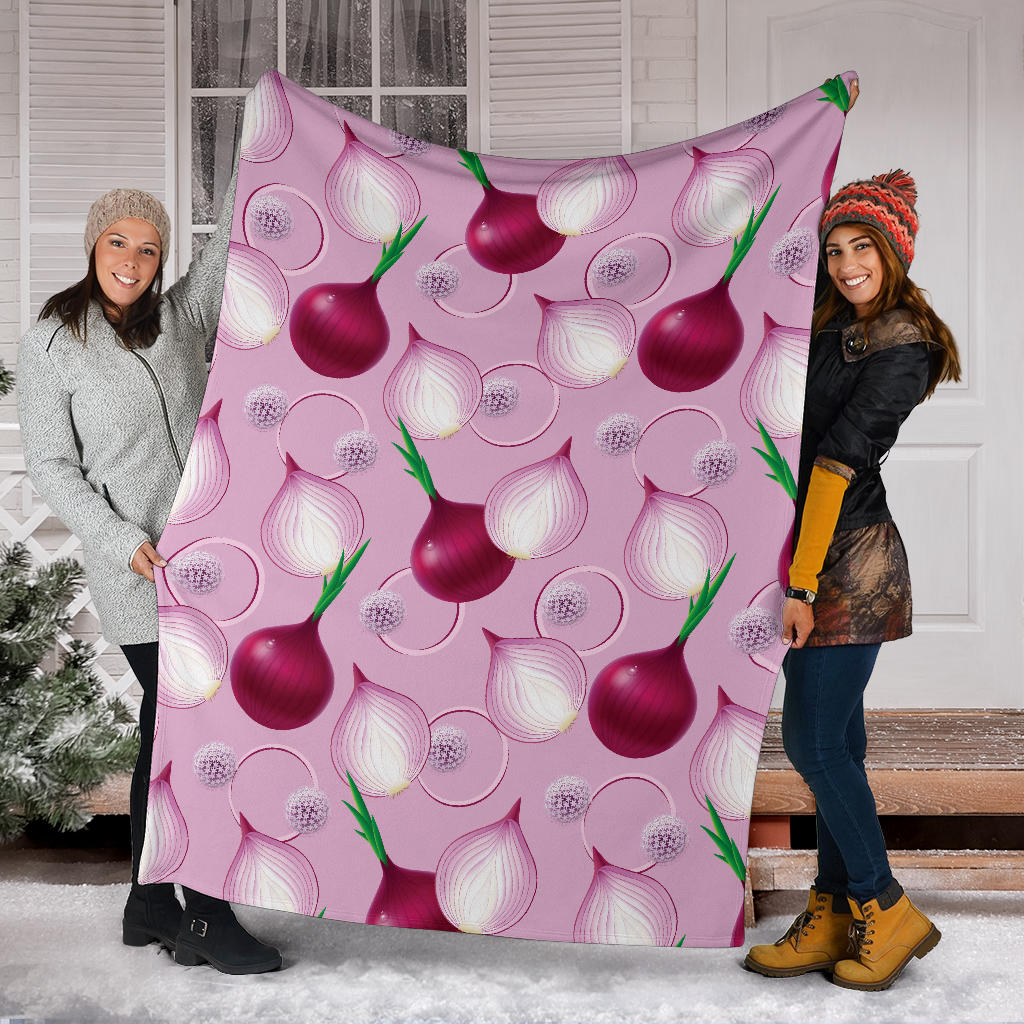 Onion Pattern Print Design A01 Premium Blanket