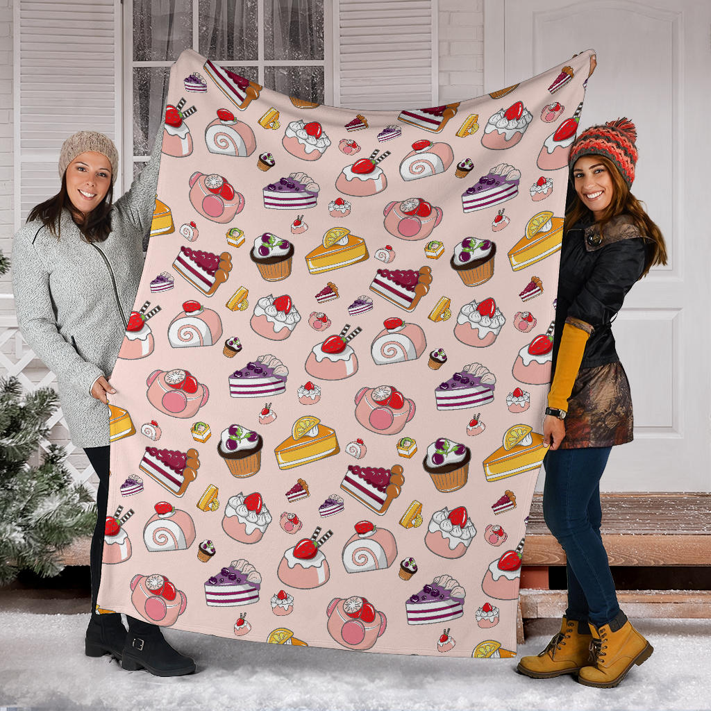 Cake Pattern Print Design 01 Premium Blanket