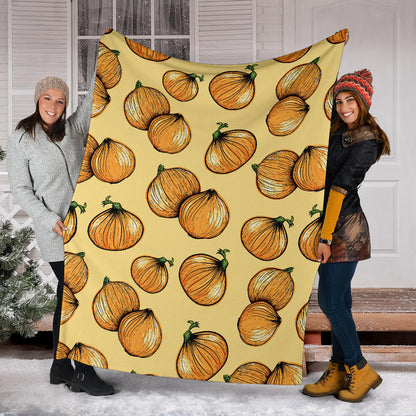 Onion Pattern Print Design A04 Premium Blanket