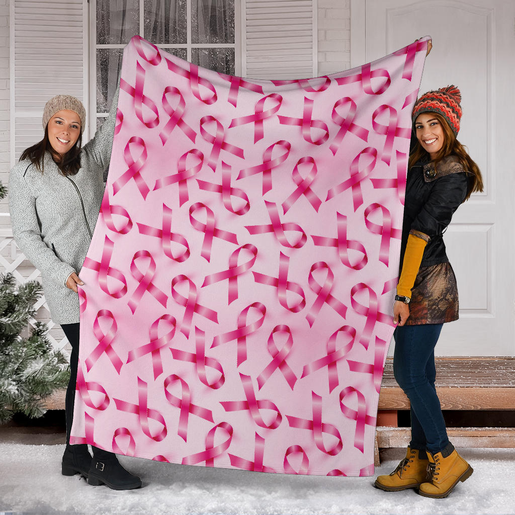 Breast cancer Pattern Print Design 04 Premium Blanket