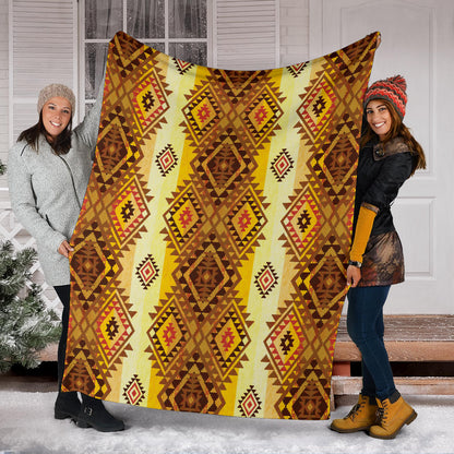 Native Pattern Print Design A09 Premium Blanket