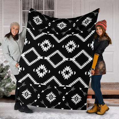 Native Pattern Print Design A04 Premium Blanket
