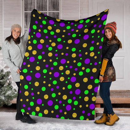 Mardi Gras Pattern Print Design 07 Premium Blanket