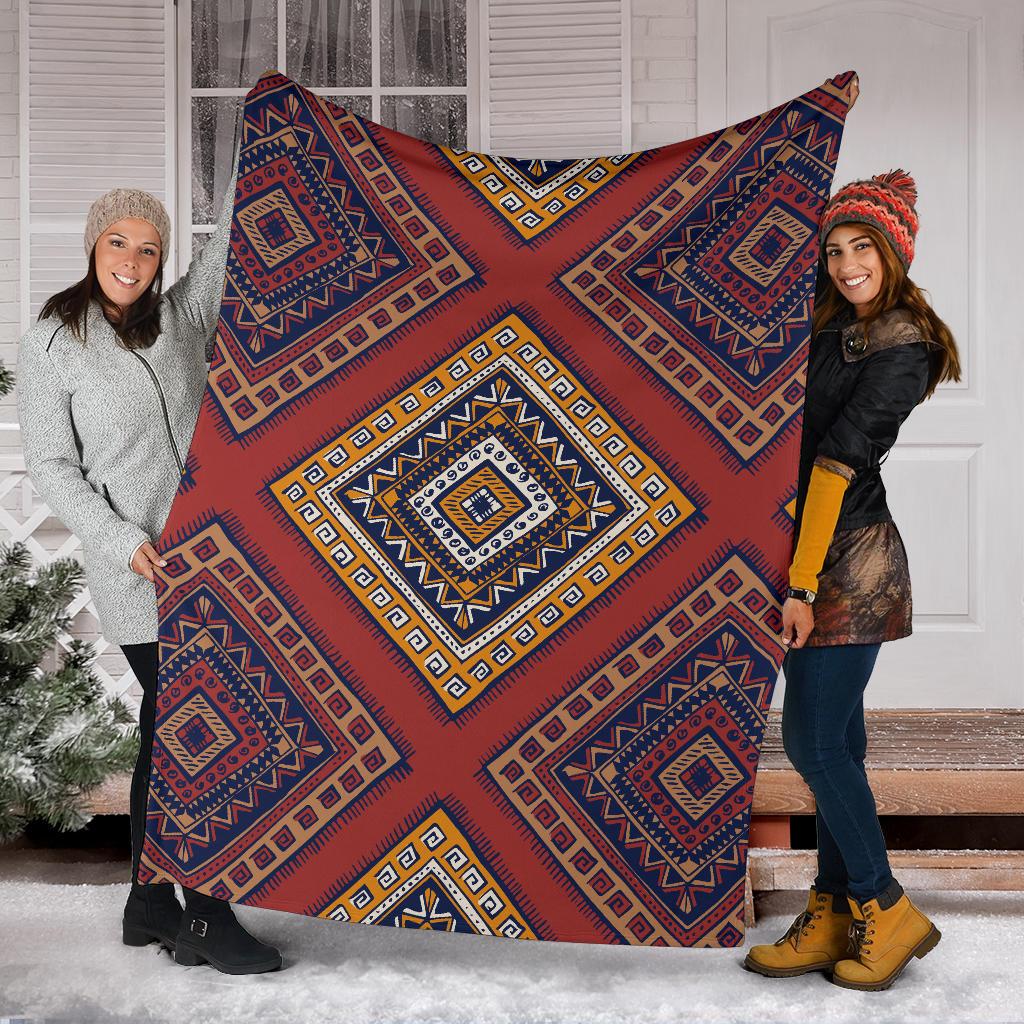 Native Pattern Print Design A06 Premium Blanket