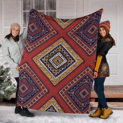 Native Pattern Print Design A06 Premium Blanket