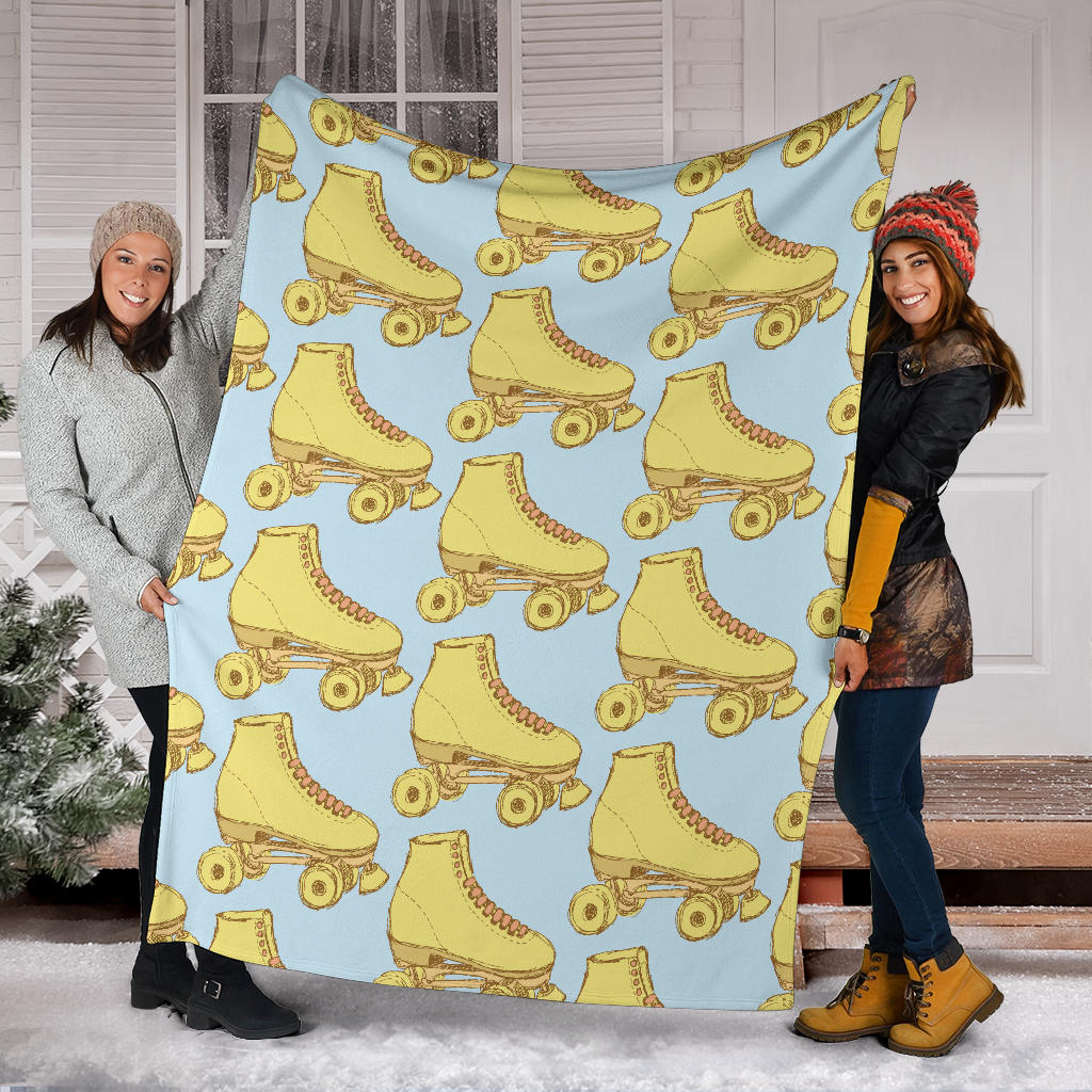 Roller skate Pattern Print Design A03 Premium Blanket
