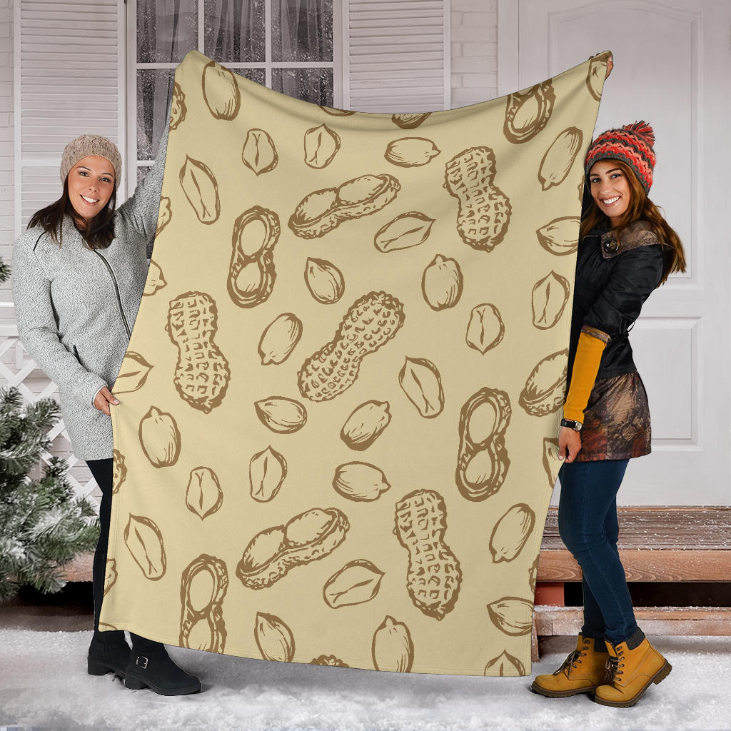 Peanut Pattern Print Design A02 Premium Blanket