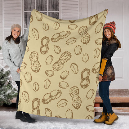 Peanut Pattern Print Design A02 Premium Blanket
