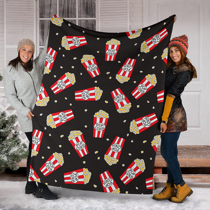 Popcorn Pattern Print Design A01 Premium Blanket