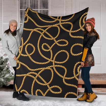 Rope Pattern Print Design A04 Premium Blanket