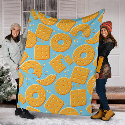 Cracker Pattern Print Design 02 Premium Blanket