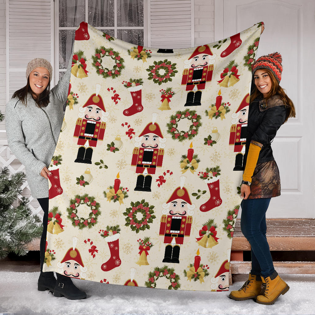 Nutcracker Pattern Print Design A01 Premium Blanket
