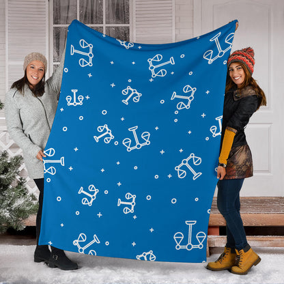 Libra Pattern Print Design 05 Premium Blanket