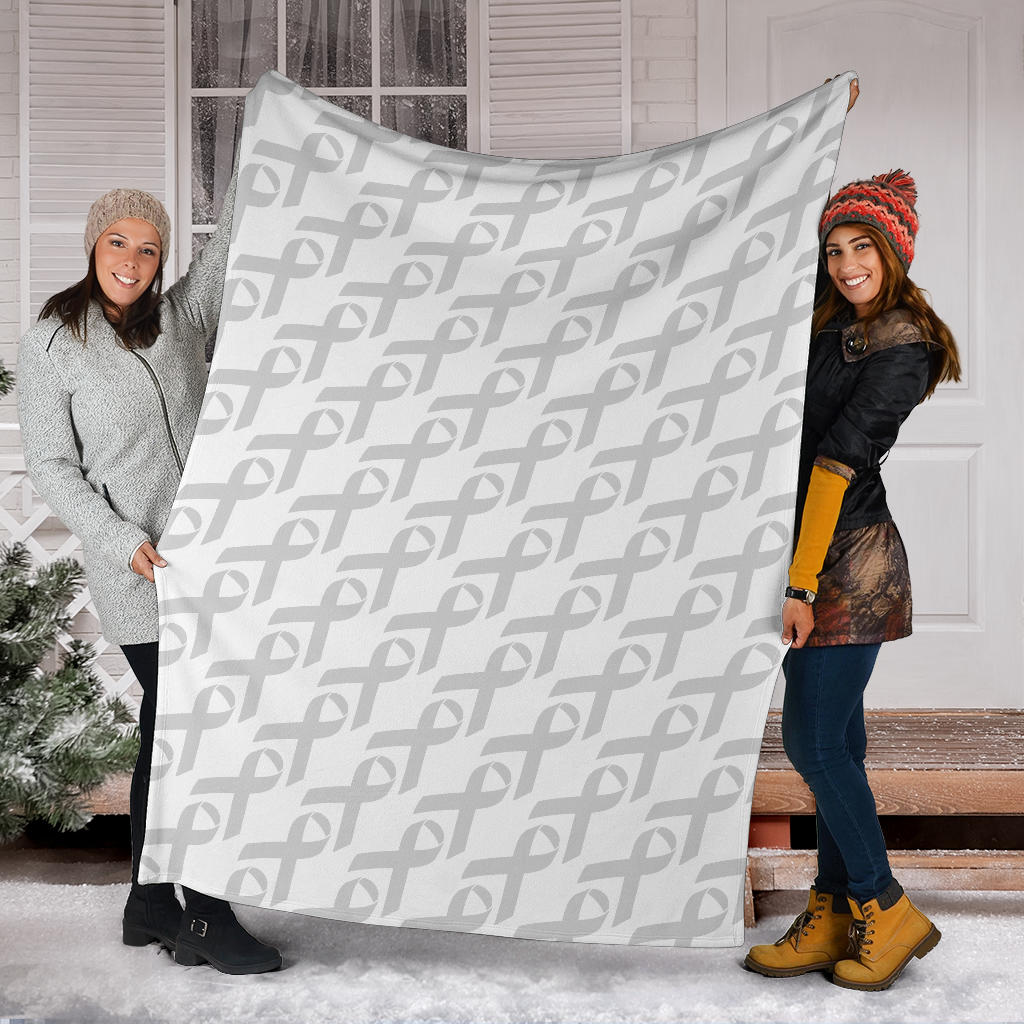 Brain cancer Pattern Print Design 02 Premium Blanket